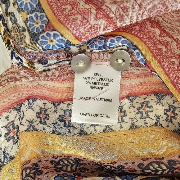 HOPE Springs duster/ maxi dress button down size small - Picture 10 of 15